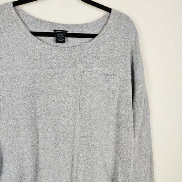 Calvin Klein 3/4 Sleeve Front Pocket Sweater Top - Picture 3 of 5